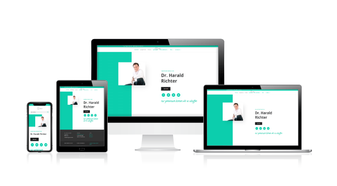 Homepage für Unternehmensauftritt